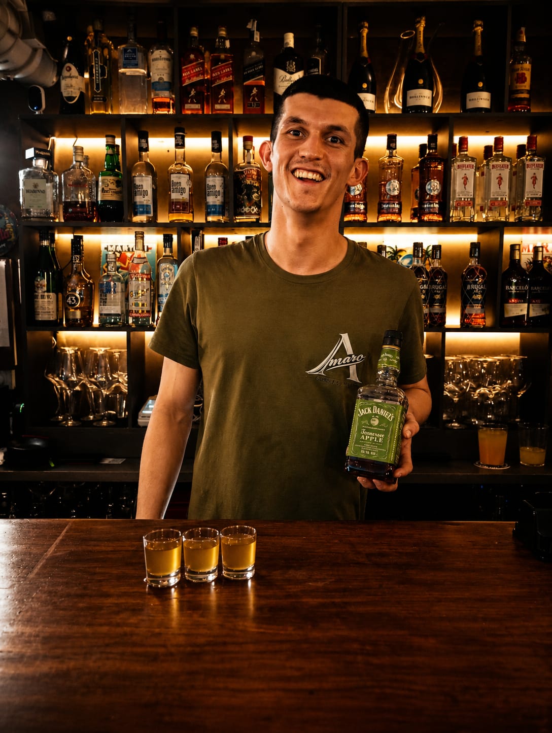 Raúl, bartender de Amaro Coctels SCQ